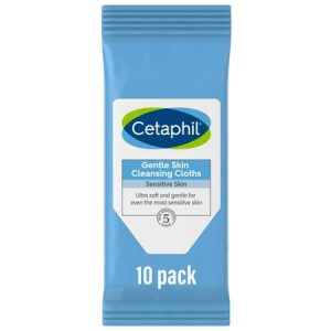 Cetaphil Gentle Skin Cleansing Cloths  10 ct  Fragrance Free Face and Body Wipes