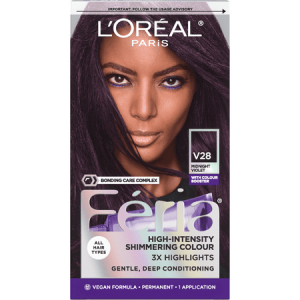 L Oreal Paris Feria Permanent Hair Color  V28 Midnight Violet Deepest Violet