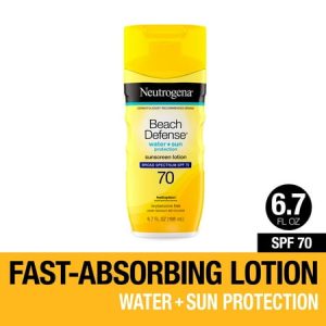 Neutrogena Beach Defense SPF 70 Sunscreen Lotion  Oil-Free  6.7 oz