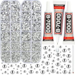 Flatback Rhinestones with Adhesive for DIY  Crafts  Decoration  Shoes  Nail Art and More
