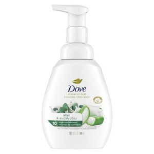Dove Nourishing Women s Foaming Hand Soap All Skin Aloe & Eucalyptus  10.1 oz