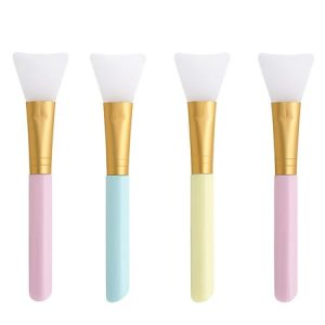 Fridja 4pcs Silicone Face Mask Brushes  Flexible Facial Mud Mask Applicator Brush  Hair