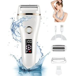 3 IN 1 Electric Razor for Women  Painless Lady Shaver Waterproof Wet & Dry Body Hair Remover  Personal Bikini Trimmer for Leg Arm Armpit Underarms
