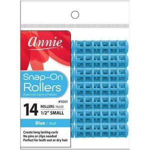 Annie Snap-On Magnetic Rollers Blue Small 1/2  14 Count 1001