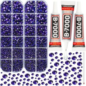 Flatback Rhinestones with Glue for DIY  Craftwork  Decoration  Embelishment  Nail Arts  Shoes and More