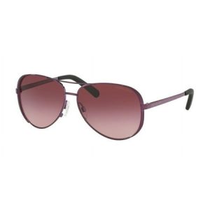 Michael Kors Chelsea Metal Womens Aviator Sunglasses Plum 59mm Adult