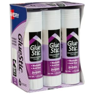 Avery Glue Stic(TM)  Purple Glue Sticks  1.27oz  6 Total (98071)